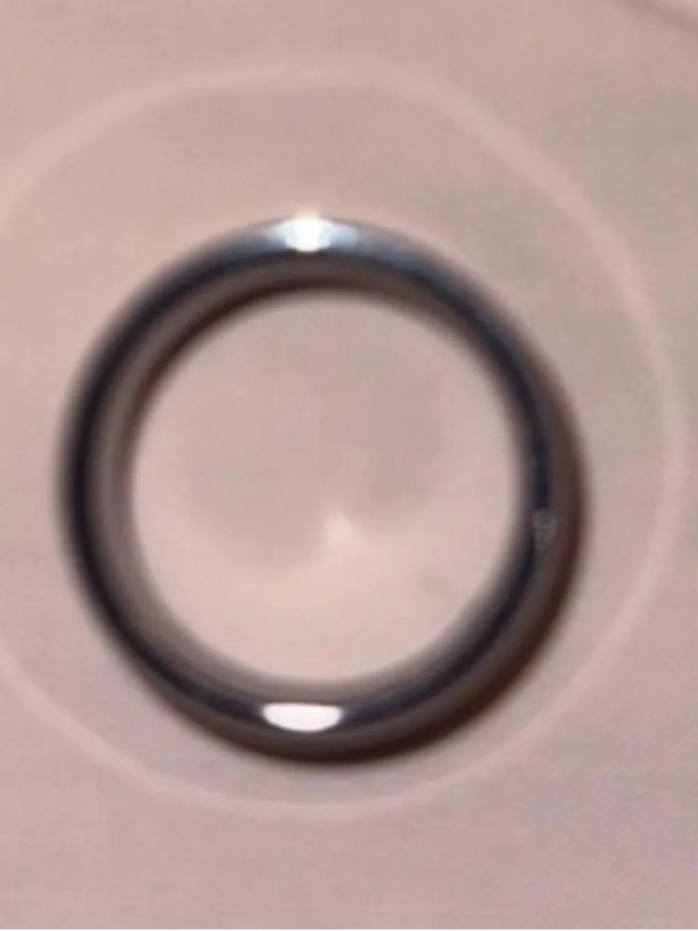 Men's Polished Stainless-Color Comfort Band Ring